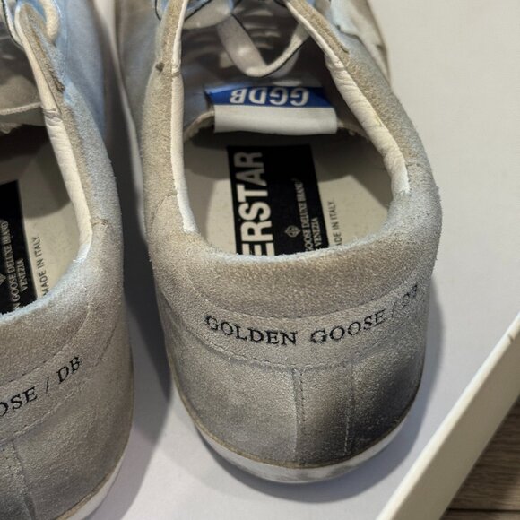 Golden Goose Superstar Gray Suede Sneakers Size 37 - Picture 3 of 5